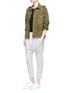 Figure View - Click To Enlarge - BASSIKE - Relaxed fit drop crotch drawstring jersey pants