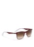 Figure View - Click To Enlarge - RAY-BAN - 'Wayfarer Flat Metal' sunglasses