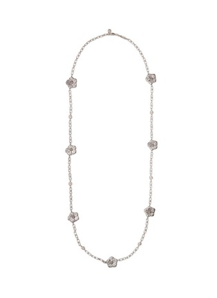 Main View - Click To Enlarge - BUCCELLATI - Silver small floral station necklace