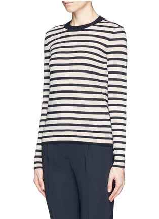 Front View - Click To Enlarge - TORY BURCH - 'Iberia' stripe cashmere sweater