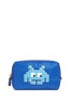 Main View - Click To Enlarge - ANYA HINDMARCH - 'Space Invaders' leather character reflective nylon cosmetics pouch