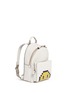 Front View - Click To Enlarge - ANYA HINDMARCH - 'Pixel Smiley Mini' embossed leather backpack