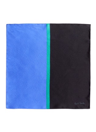 Detail View - Click To Enlarge - PAUL SMITH - Colourblock silk pocket square