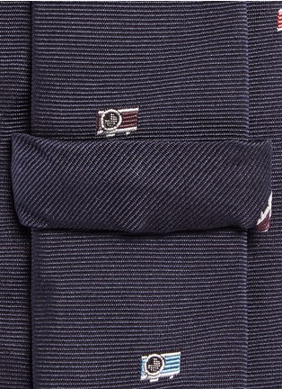Detail View - Click To Enlarge - PAUL SMITH - Camera embroidery silk tie
