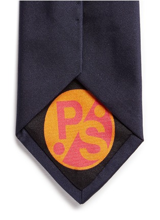 Detail View - Click To Enlarge - PAUL SMITH - Leopard embroidery silk tie
