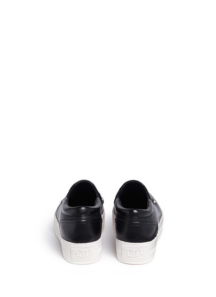 Back View - Click To Enlarge - ASH - 'Kristal' floral stud leather flatform sneakers