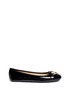 Main View - Click To Enlarge - MICHAEL KORS - 'Fulton' logo plaque patent leather flats