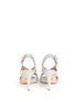 Back View - Click To Enlarge - MICHAEL KORS - 'Becky' metallic glitter lamé slingback sandals