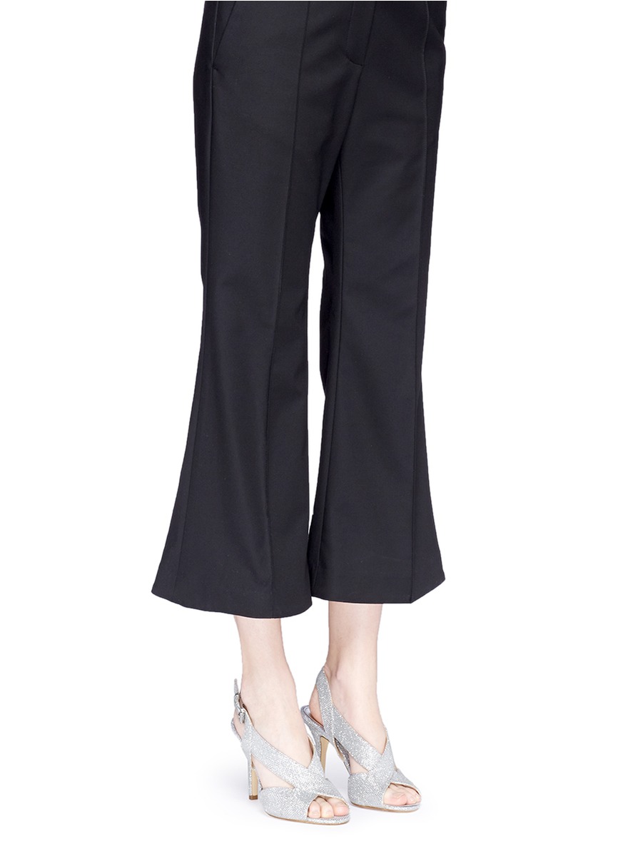 MICHAEL KORS 'Becky' metallic glitter lamé slingback sandals