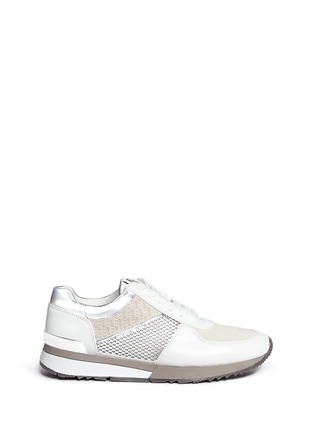 Main View - Click To Enlarge - MICHAEL KORS - 'Allie' colourblock patchwork leather sneakers
