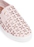 Detail View - Click To Enlarge - MICHAEL KORS - 'Keaton' perforated floral leather slip-ons