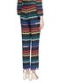 Back View - Click To Enlarge - GUCCI - Rainbow print silk pyjama pants