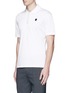 Front View - Click To Enlarge - ALEXANDER MCQUEEN - Logo stud placket polo shirt