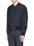 Front View - Click To Enlarge - ALEXANDER MCQUEEN - Padded wool bomber jacket