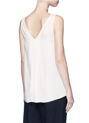 Back View - Click To Enlarge - THEORY - 'Narcyz' V-neck silk shell top