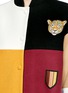 Detail View - Click To Enlarge - STELLA MCCARTNEY - 'Sabine' embroidered badge colourblock varsity jacket