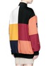 Back View - Click To Enlarge - STELLA MCCARTNEY - 'Sabine' embroidered badge colourblock varsity jacket