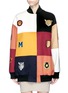 Main View - Click To Enlarge - STELLA MCCARTNEY - 'Sabine' embroidered badge colourblock varsity jacket