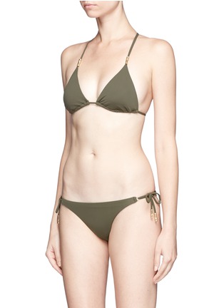 Figure View - Click To Enlarge - VIX - 'Military' long tie bikini bottom