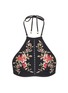 Main View - Click To Enlarge - ZIMMERMANN - 'Sakura' floral embroidery halterneck bikini top