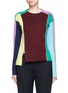 Main View - Click To Enlarge - PORTS 1961 - Split colourbock patchwork knit sweater