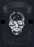 Detail View - Click To Enlarge - ALEXANDER MCQUEEN - Skull print satin patch long sleeve T-shirt