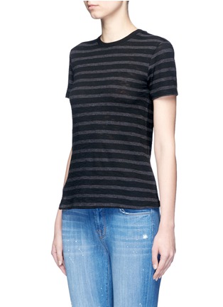 Front View - Click To Enlarge - VINCE - Stripe cotton jersey T-shirt