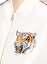 Detail View - Click To Enlarge - STELLA MCCARTNEY - Tiger embroidery duchesse satin bomber jacket