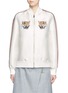Main View - Click To Enlarge - STELLA MCCARTNEY - Tiger embroidery duchesse satin bomber jacket