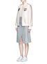 Figure View - Click To Enlarge - STELLA MCCARTNEY - Tiger embroidery duchesse satin bomber jacket