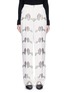 Main View - Click To Enlarge - EMILIO PUCCI - Feather fil coupé wide leg pants