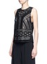Front View - Click To Enlarge - ALICE & OLIVIA - 'Sharla' tribal sequin bead embellished top