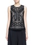 Main View - Click To Enlarge - ALICE & OLIVIA - 'Sharla' tribal sequin bead embellished top