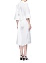 Back View - Click To Enlarge - C/MEO COLLECTIVE - 'I'm In It' wrap waist cotton shirt dress