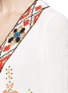 Detail View - Click To Enlarge - ALICE & OLIVIA - 'Ray' embellished embroidery V-neck dress