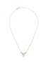 Main View - Click To Enlarge - MESSIKA - 'Queen V PM' diamond 18k rose gold necklace