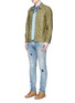 Figure View - Click To Enlarge - FDMTL - 'Figure Case Study 201' boro patchwork jeans