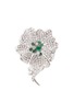 Main View - Click To Enlarge - MELLERIO - Diamond and emerald flower brooch