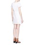 Back View - Click To Enlarge - SEE BY CHLOÉ - Pompom trim cotton poplin T-shirt dress