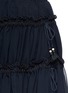 Detail View - Click To Enlarge - SEE BY CHLOÉ - Drawstring ruffle tier crepe skirt