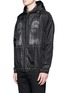 Front View - Click To Enlarge - GIVENCHY - Barb wire Jesus print windbreaker jacket
