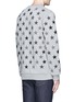 Back View - Click To Enlarge - GIVENCHY - Star embroidery cotton sweatshirt