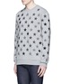 Front View - Click To Enlarge - GIVENCHY - Star embroidery cotton sweatshirt