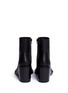 Back View - Click To Enlarge - ANN DEMEULEMEESTER - Leather wedge ankle boots