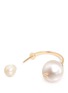 Detail View - Click To Enlarge - DELFINA DELETTREZ - 'Pearl Piercing' 18k yellow gold single earring