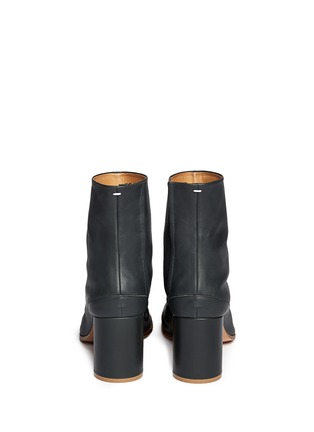 Back View - Click To Enlarge - MAISON MARGIELA - 'Tabi' leather ankle boots