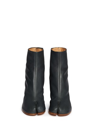 Figure View - Click To Enlarge - MAISON MARGIELA - 'Tabi' leather ankle boots