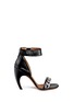 Main View - Click To Enlarge - GIVENCHY - Curve heel curb chain patent leather sandals