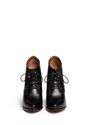 Figure View - Click To Enlarge - GIVENCHY - 'Pure' lace-up leather booties