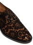 Detail View - Click To Enlarge - GIVENCHY - Floral lace overlay leather Derbies